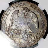 1868-C NGC XF 40 Mexico 8 Reales Culiacan Mint Rare Silver Coin (26071002C)