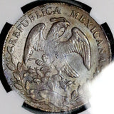 1868-C NGC XF 40 Mexico 8 Reales Culiacan Mint Rare Silver Coin (26071002C)