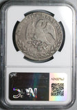 1868-Ca JG NGC VG 10 Mexico 8 Reales Chihuahua Mint Rare Silver Coin (24040201C)