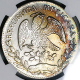 1868-Ho NGC UNC Mexico 8 Reales Hermosillo Mint Scarce Silver Coin (25102301C)