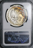 1868-Ho NGC UNC Mexico 8 Reales Hermosillo Mint Scarce Silver Coin (25102301C)