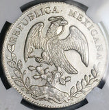 1868-Ho NGC UNC Mexico 8 Reales Hermosillo Mint Scarce Silver Coin (26042401C)