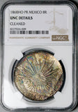 1868-Ho NGC UNC Mexico 8 Reales Hermosillo Mint Scarce Silver Coin (26042401C)