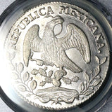 1868-O PCGS MS 63 Mexico 8 Reales Oaxaca Mint State Rare Cap Rays Silver Coin (26020301C)