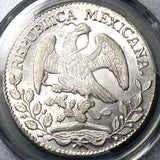 1868-O PCGS MS 63 Mexico 8 Reales Oaxaca Mint State Rare Cap Rays Silver Coin (26020301C)
