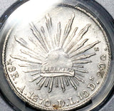 1870-A PCGS AU Mexico 8 Reales Alamos Mint Rare Silver Coin (26100402C)