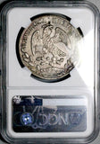 1872-A NGC XF Mexico 8 Reales Chopmarked Alamos Mint Scarce Silver Coin (26081801C)