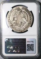1873-Do NGC VF Mexico 8 Reales Durango Mint Rare Chopmarked Silver Coin (24032103C)