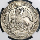 1873-Ho NGC XF Mexico 8 Reales Hermosillo Mint Scarce Silver Coin (24041404C)