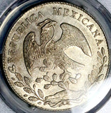 1876/5-Pi PCGS AU 55 Mexico 8 Reales Potosi Mint Rare Overdate Silver Coin POP 1/2 (26050401C)
