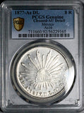 1877-As PCGS AU Mexico 8 Reales Alamos Mint Scarce 8.R. Silver Coin (26071701C)