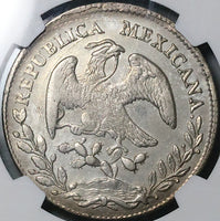 1877-Do NGC XF Mexico 8 Reales Durango Mint SIlver Coin (24032106C)