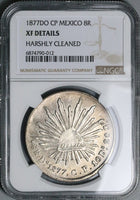 1877-Do NGC XF Mexico 8 Reales Durango Mint SIlver Coin (24032106C)