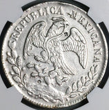 1877-Ho AF NGC AU Mexico 8 Reales Hermosillo Mint Scarce Silver Coin (24040802C)