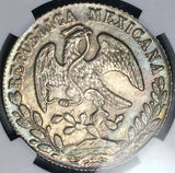 1877-Ho JA NGC MS 64 Mexico 8 Reales Hermosillo Mint Rare Silver Coin POP 3/1 (26021204C)