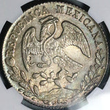 1877-Ho JA NGC MS 64 Mexico 8 Reales Hermosillo Mint Rare Silver Coin POP 3/1 (26021204C)