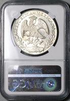 1879/8-Go NGC MS 62 Mexico 8 Reales Rare Guanajuato Overdate Silver Coin (20091401D)