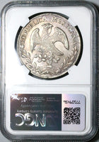 1881-Do NGC AU Mexico 8 Reales Durango Mint Cap Rays Silver Coin (24042001C)