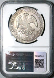 1881-Do NGC AU Mexico 8 Reales Durango Mint Cap Rays Silver Coin (24042001C)