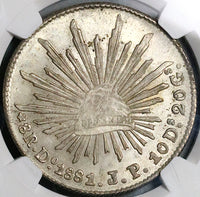 1881-Do NGC MS 63 Mexico 8 Reales Durango Mint Silver Coin POP 3/0 (23082301C)