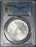 1882-Do JP PCGS MS 61 Mexico 8 Reales Durango Mint Silver Coin POP 2/0 (26061703C)
