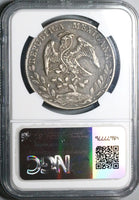 1883-Ho FM NGC XF 45 Mexico 8 Reales Hermosillo Mint Scarce Silver Coin (24040803C)