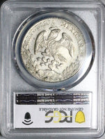 1883/2-Mo PCGS AU Mexico 8 Reales Rare Overdate Silver Coin (24030301D)