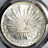 1883-Mo PCGS MS 64 Mexico 8 Reales Cap Rays Proof Like Silver Coin (26082801C)