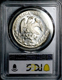 1883-Mo PCGS MS 64 Mexico 8 Reales Cap Rays Proof Like Silver Coin (26082801C)