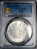 1883-Mo PCGS MS 64 Mexico 8 Reales Cap Rays Proof Like Silver Coin (26082801C)