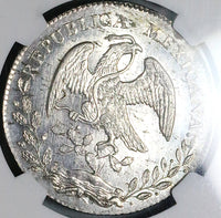 1884-Ga AH NGC MS 63 Mexico 8 Reales Guadalajara Mint State Silver Coin (24051501C)
