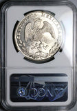 1884/74-Go BR NGC MS 63 Mexico 8 Reales Guanajuato Rare Overdate Silver Coin (20091402D)
