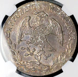 1885-Ga JS NGC AU 58 Mexico 8 Reales Guadalajara Scarce Silver Coin (26042206C)