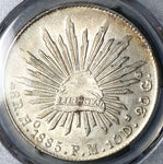 1885-Ho PCGS MS 61 Mexico 8 Reales Hermosillo Mint Rare Silver Coin POP 1/0 (25040901C)