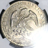 1885-Mo MH NGC MS 63 Mexico 8 Reales Cap Rays Mint State Silver Coin (25033101D)