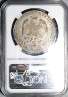 1886-Mo NGC MS 64 Mexico 8 Reales Mint State Cap Rays Silver Coin (24083102C)