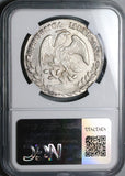 1886-Pi NGC MS 61 Mexico 8 Reales Potosi Mint Cap Rays Scarce Coin (23111603C)