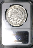 1886-Pi NGC MS 62 Mexico 8 Reales Potosi Mint Cap Rays Scarce Coin (19040902C)