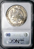 1886-Pi NGC MS 64 Mexico 8 Reales Potosi Mint Cap Rays Rare Silver Coin POP 5/1 (26033101D)