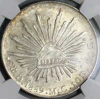 1889-Do NGC MS 61 Mexico 8 Reales Durango Mint State Silver Coin (23043002D)