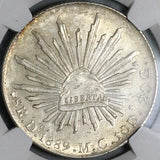 1889-Do NGC MS 61 Mexico 8 Reales Durango Mint State Silver Coin (23043002D)