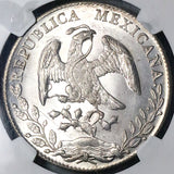 1890-As NGC MS 64 Mexico 8 Reales Rare Alamos Silver Coin POP 4/1 (24012801C)