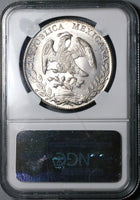 1890-As NGC MS 64 Mexico 8 Reales Rare Alamos Silver Coin POP 4/1 (24012801C)