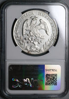 1890-Do JP NGC AU Mexico 8 Reales Durango Mint Scarce Silver Coin (24042002C)