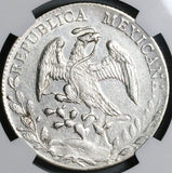 1891-Do NGC AU Mexico 8 Reales Durango Mint Error Silver Coin (24042003C)