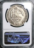 1893-Ca NGC XF 45 Mexico 8 Reales Cap Rays Chihuahua Mint Silver Coin (25092703C)