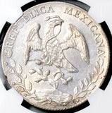 1893-Ho NGC MS 63 Mexico 8 Reales Hermosillo Near PL Silver Coin (26071301C)