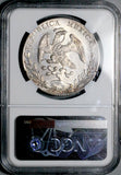 1893-Ho NGC MS 63 Mexico 8 Reales Hermosillo Near PL Silver Coin (26071301C)