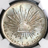 1895-Ga NGC MS 64 Mexico 8 Reales Guadalajara Last Year Silver Coin POP 5/1 (23081301C)