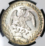 1895-Ga NGC MS 64 Mexico 8 Reales Guadalajara Last Year Silver Coin POP 5/1 (23081301C)